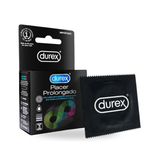 Condones DUREX Placer Prolongado x3 Und