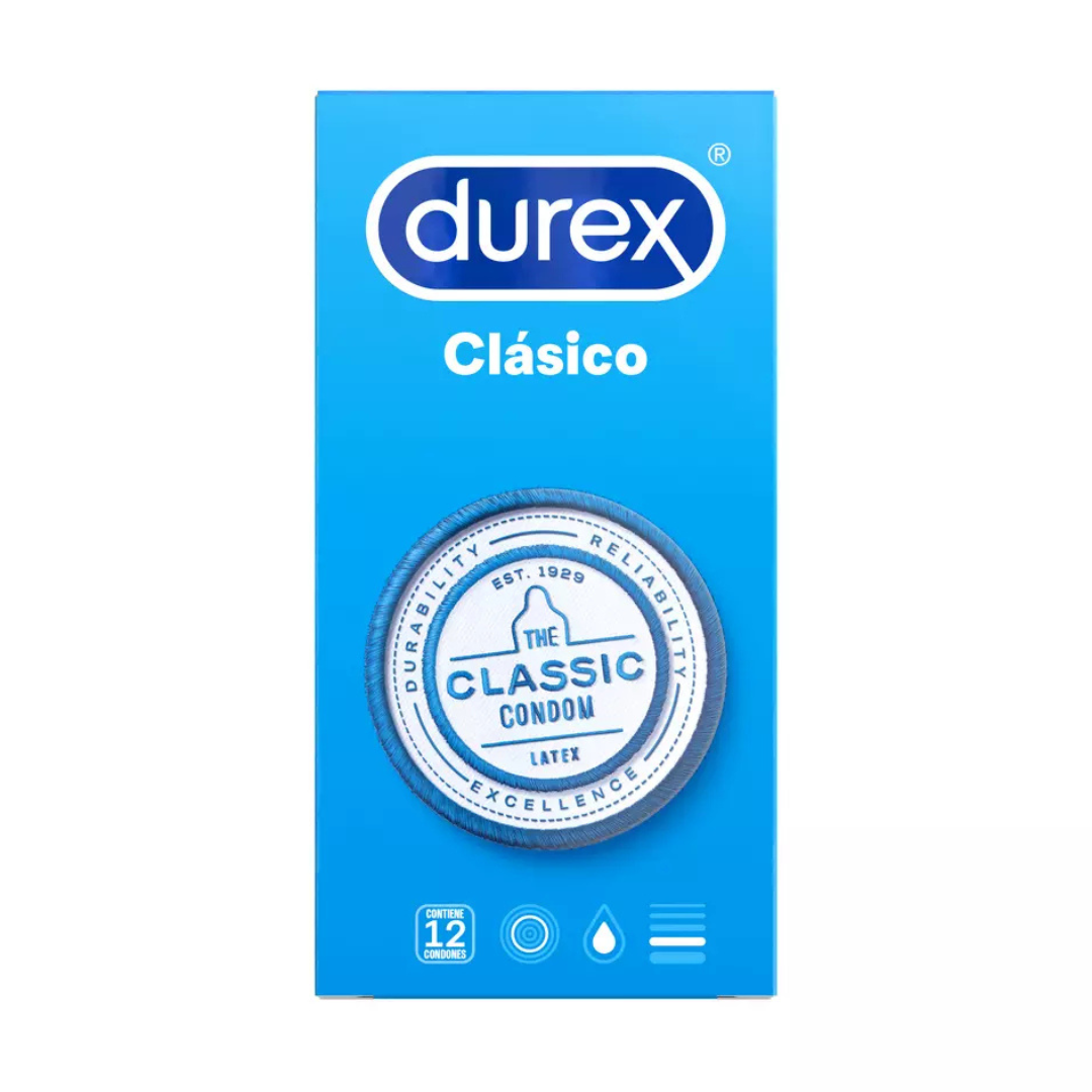Condones DUREX Clásico x12 Und