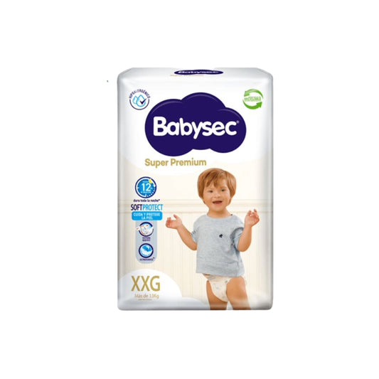 Babysec Super Premium Pañal talla XXG / 14 Unidades