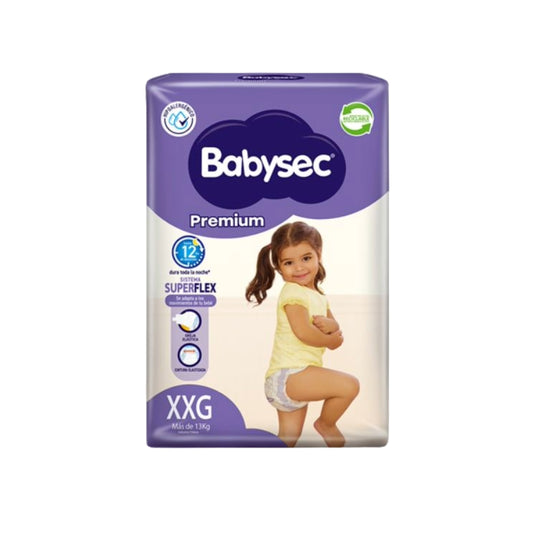Babysec Premium Pañal talla XXG / 14 Unidades