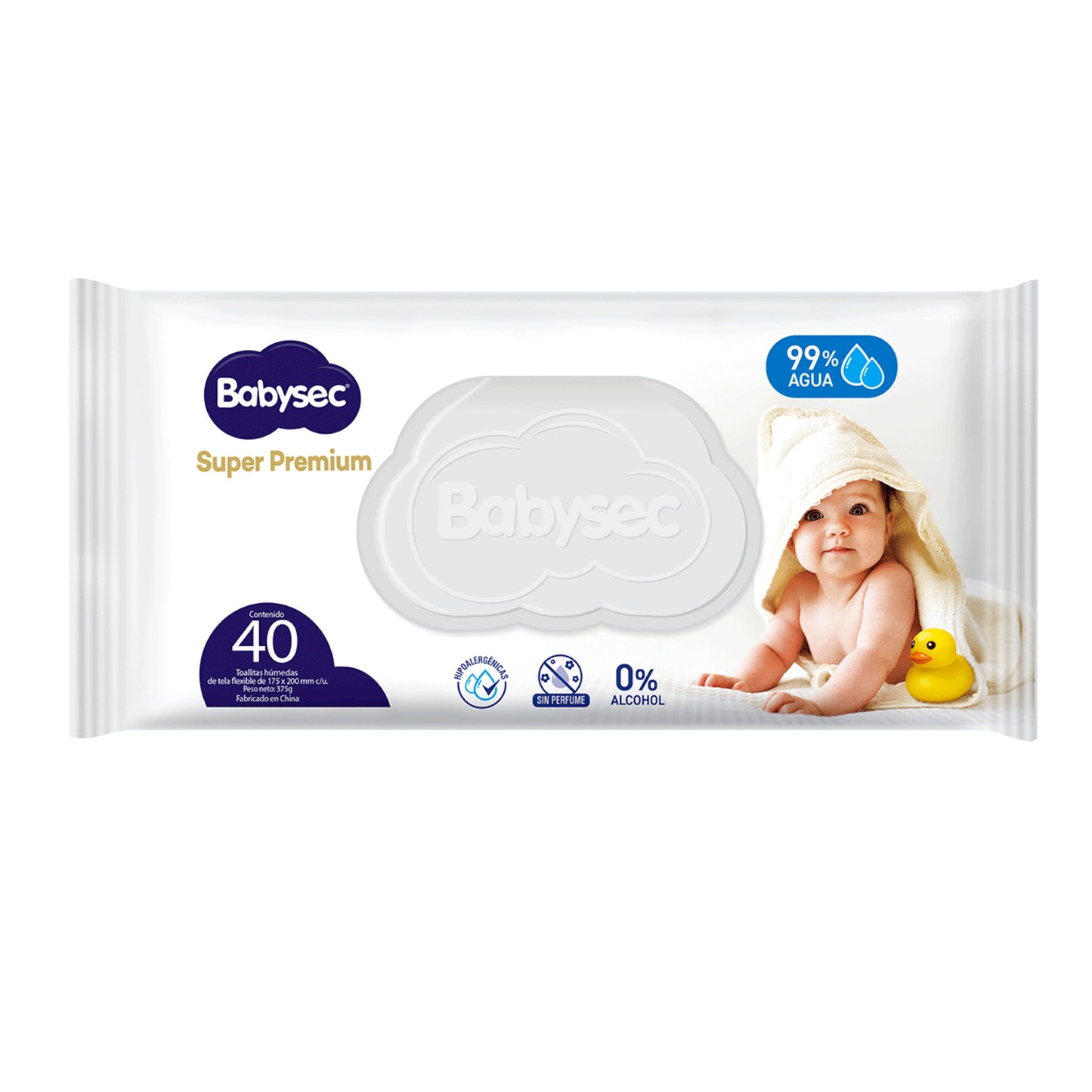 Babysec Super Premium Toallitas Húmedas / 40 Unidades
