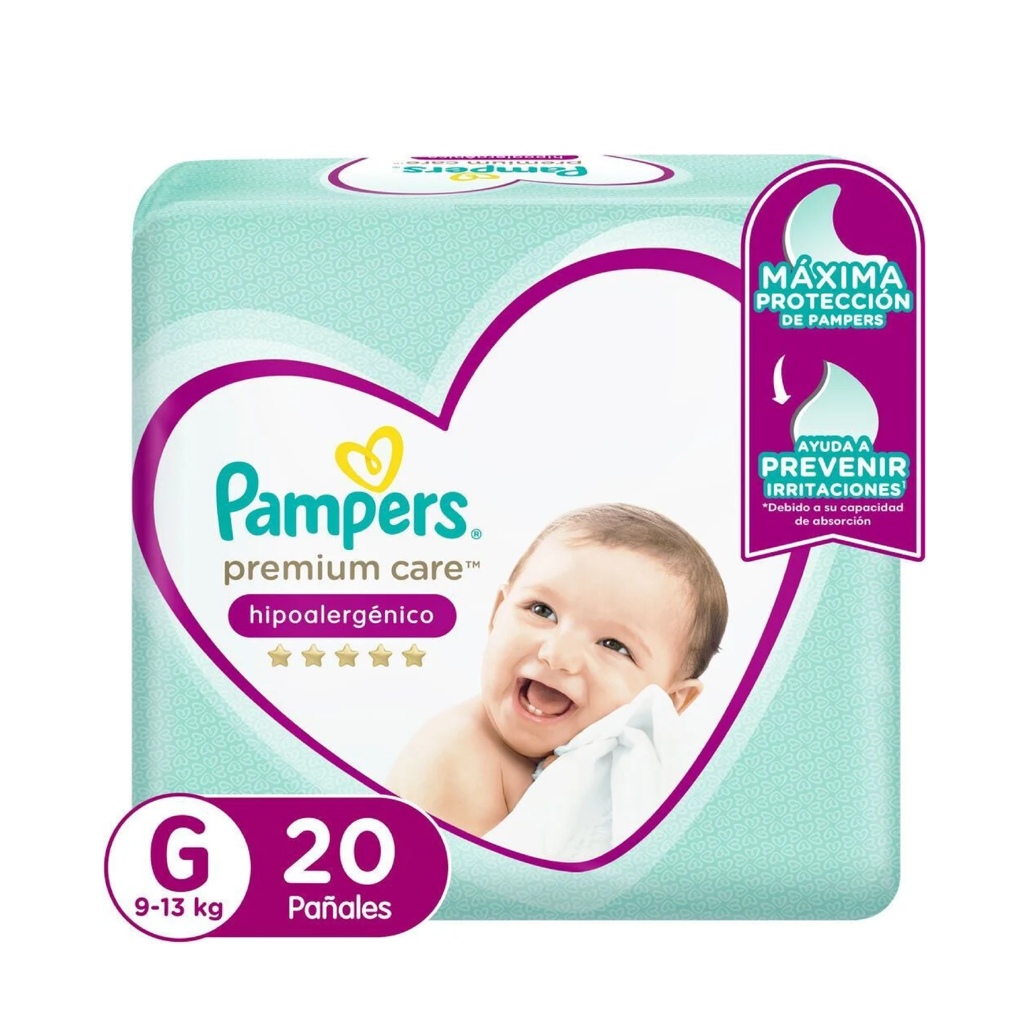 Pampers Premium Care Talla G / 20 Unidades