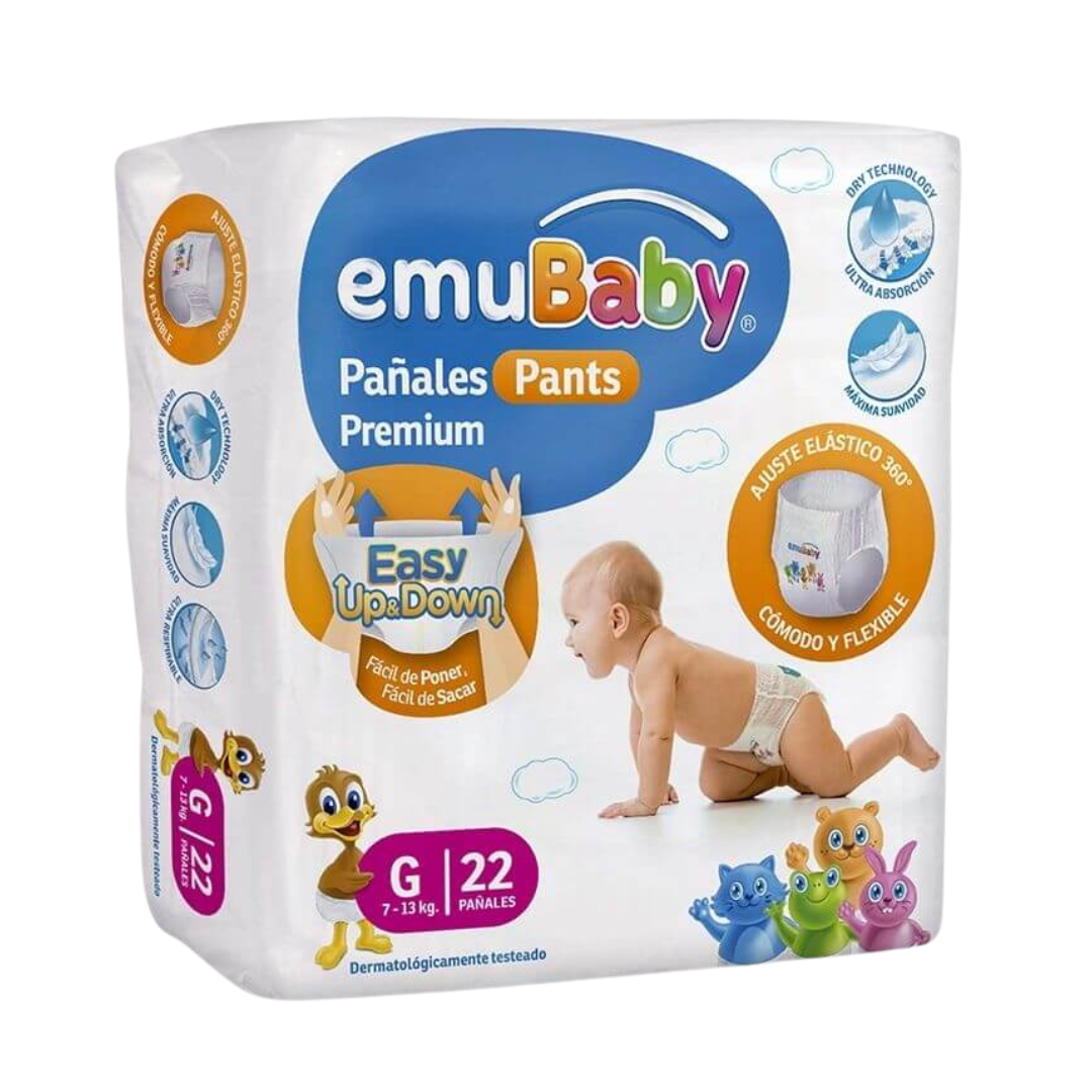 Emubaby PANTS premium talla G /22 unidades