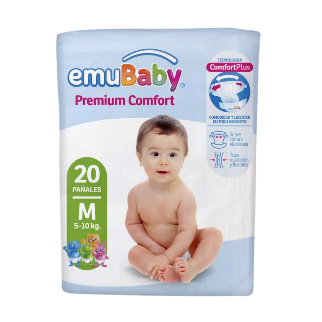 Emubaby Comfort Pañal M / 20 unidades