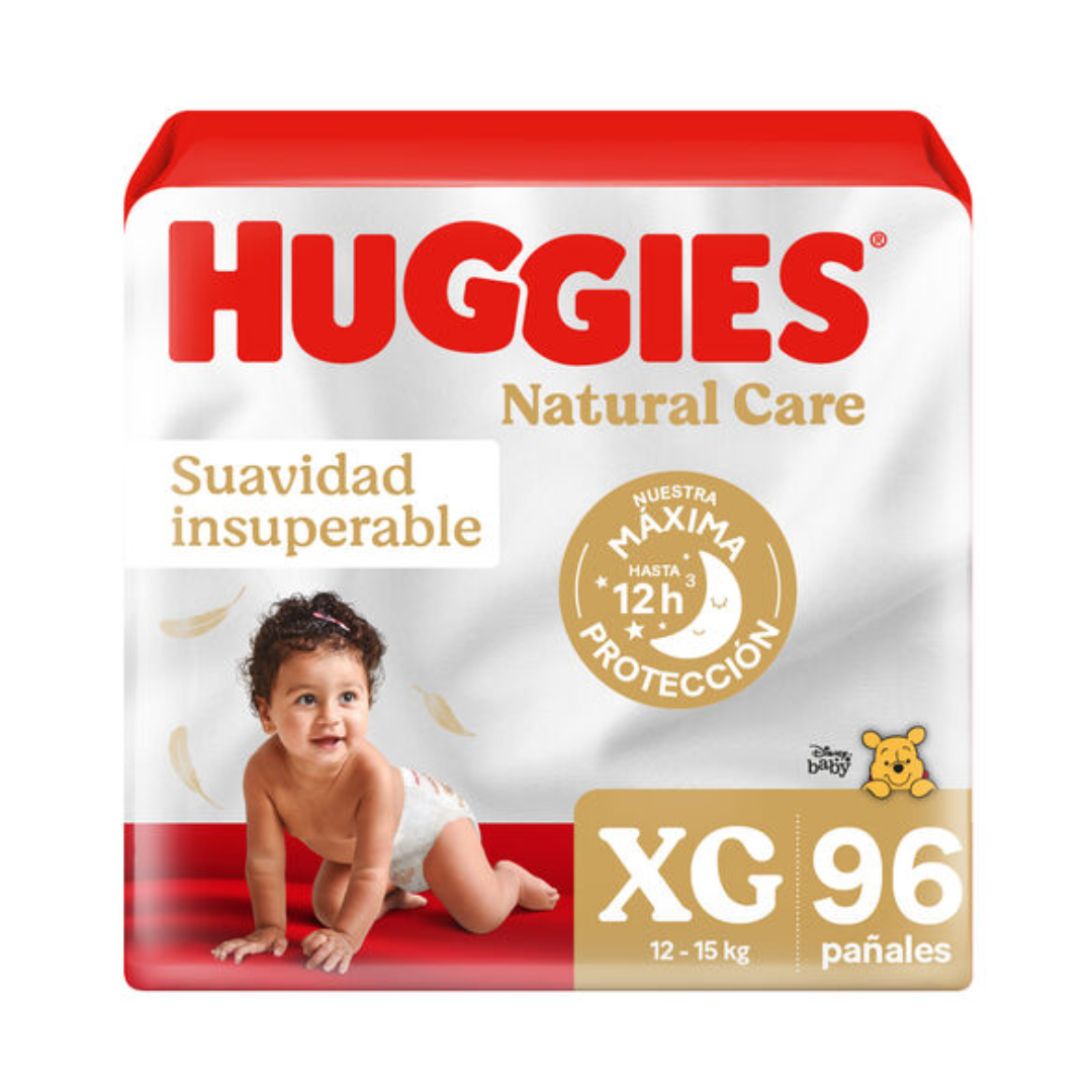 Huggies Natural Care MALETA Talla XG / 96 Unidades