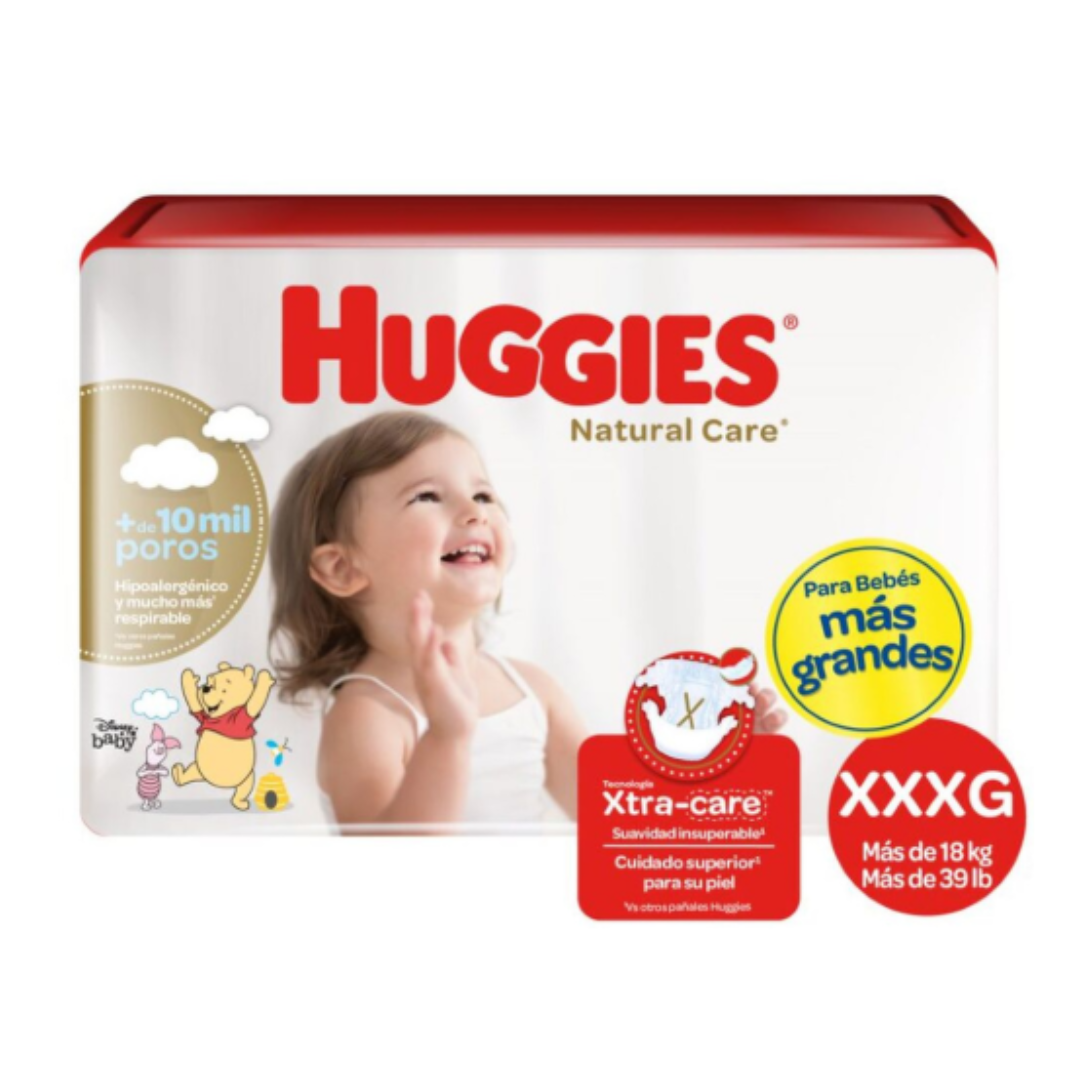 Huggies Natural Care MALETA Talla XXXG / 48 Unidades