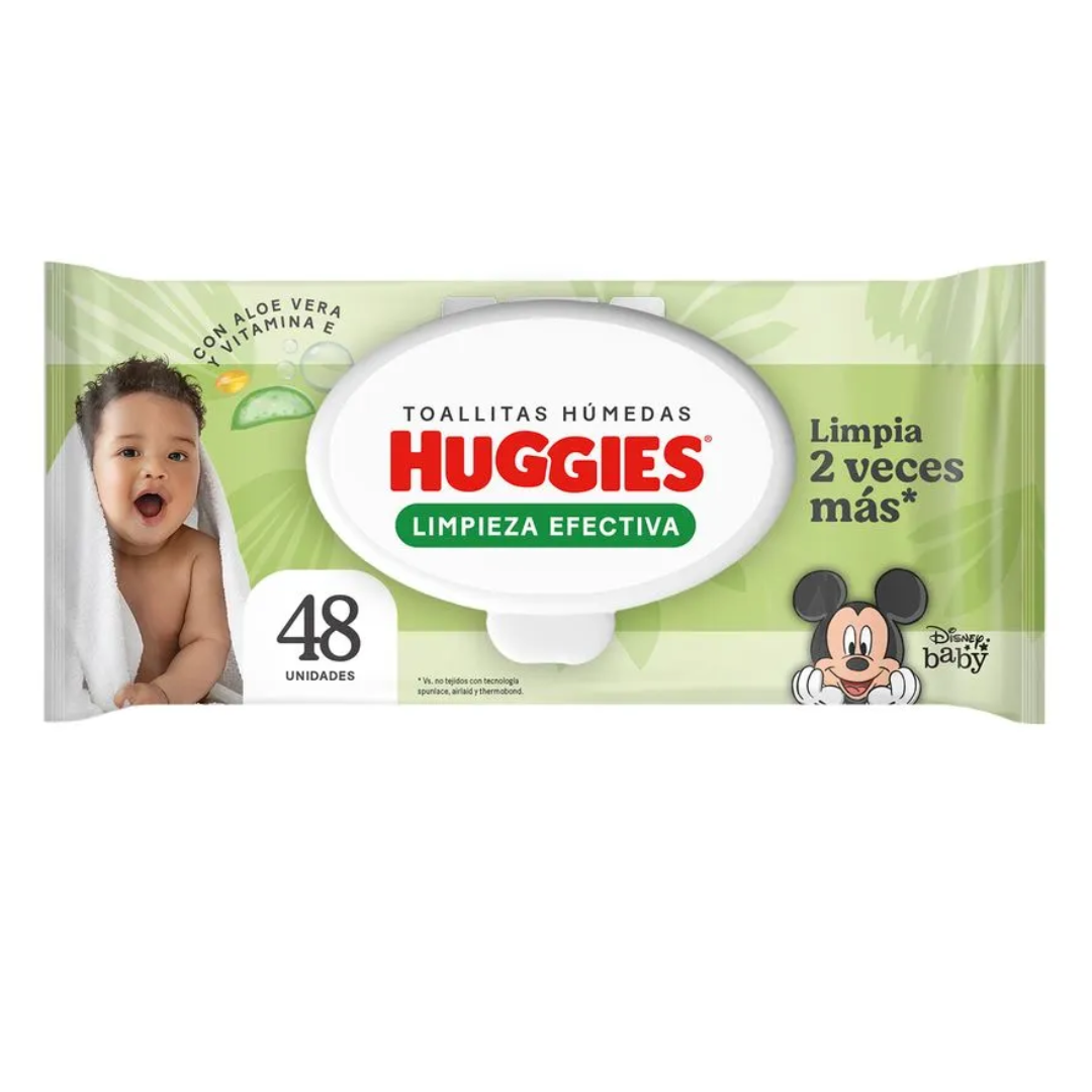 Huggies Toallitas Húmedas Limpieza efectiva/ 48 Unidades