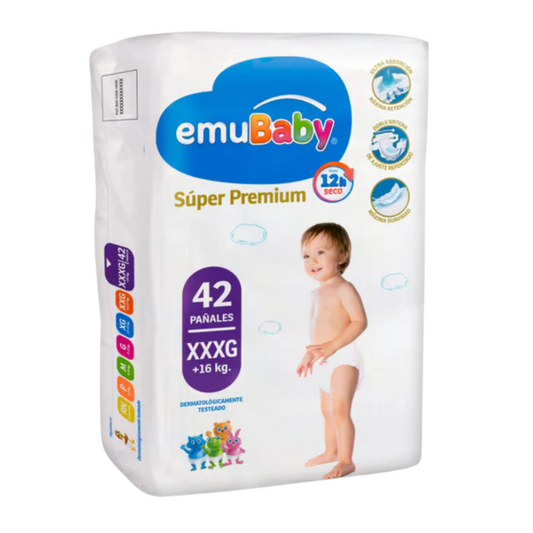 Emubaby Pañal Premium talla  XXXG X 42 unidades