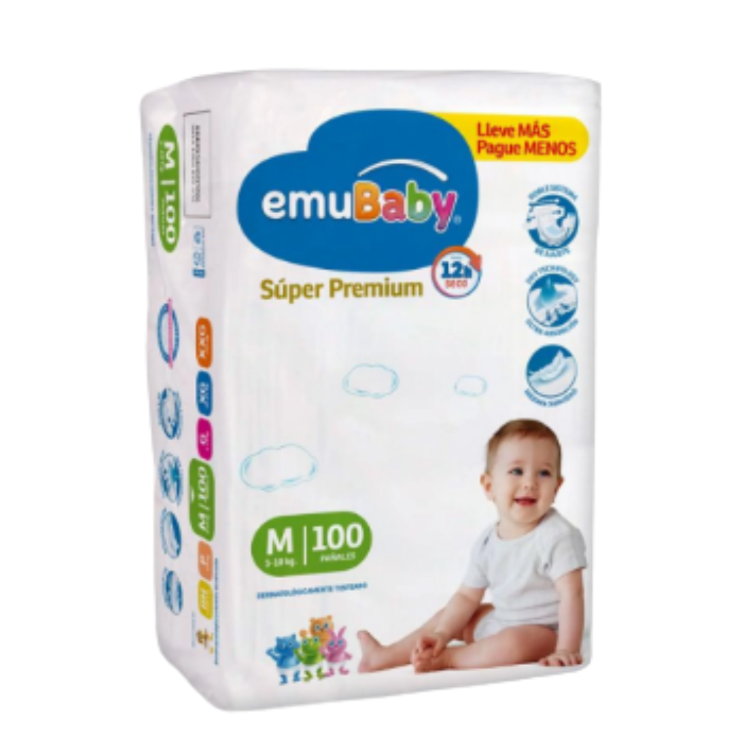 Emubaby pañal MALETA M/ 100 unidades