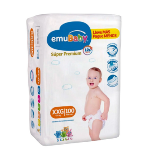 Emubaby pañal MALETA XXG / 100 unidades