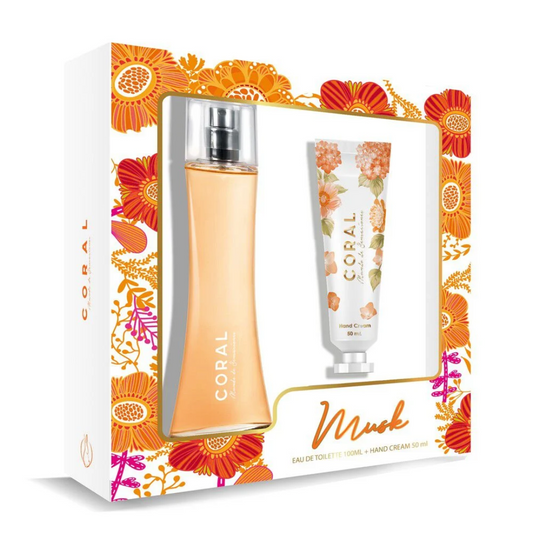 Coral Estuche Musk Colonia 100ml + Crema de Manos 50ml