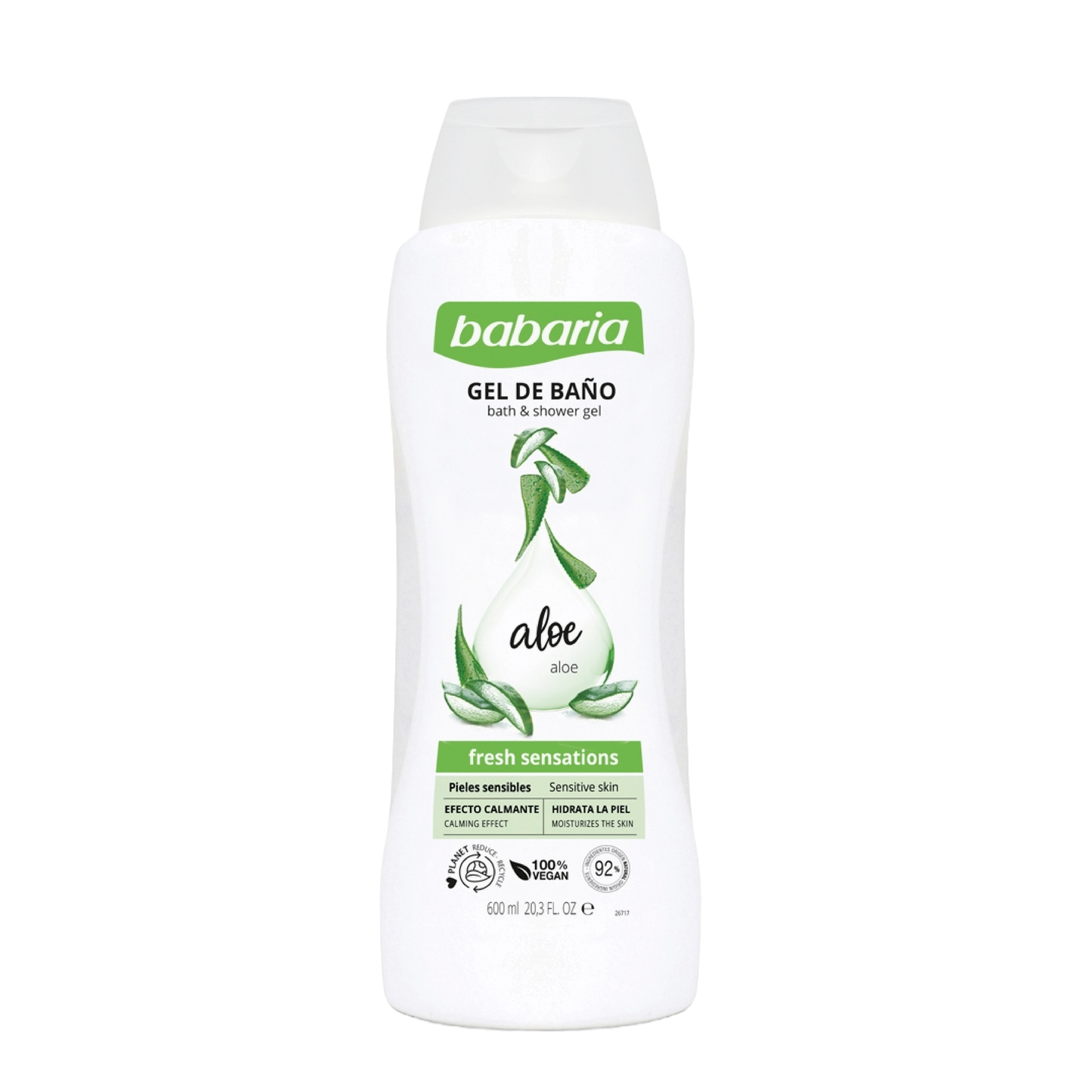 Gel de Baño Babaria Aloe 600 ml