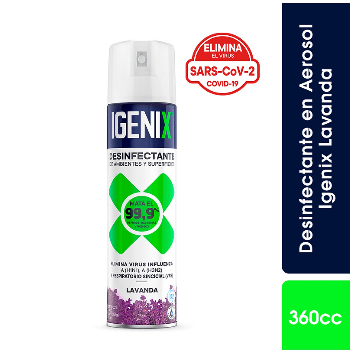 Igenix Desinfectante Ambiental Lavanda 360 cc