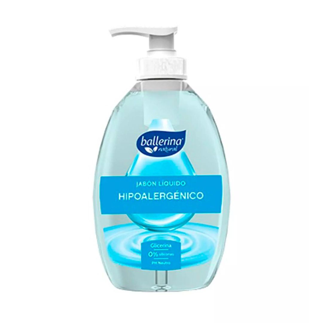 Ballerina Jabón Líquido Con Válvula Hipoalergénico 350 ml