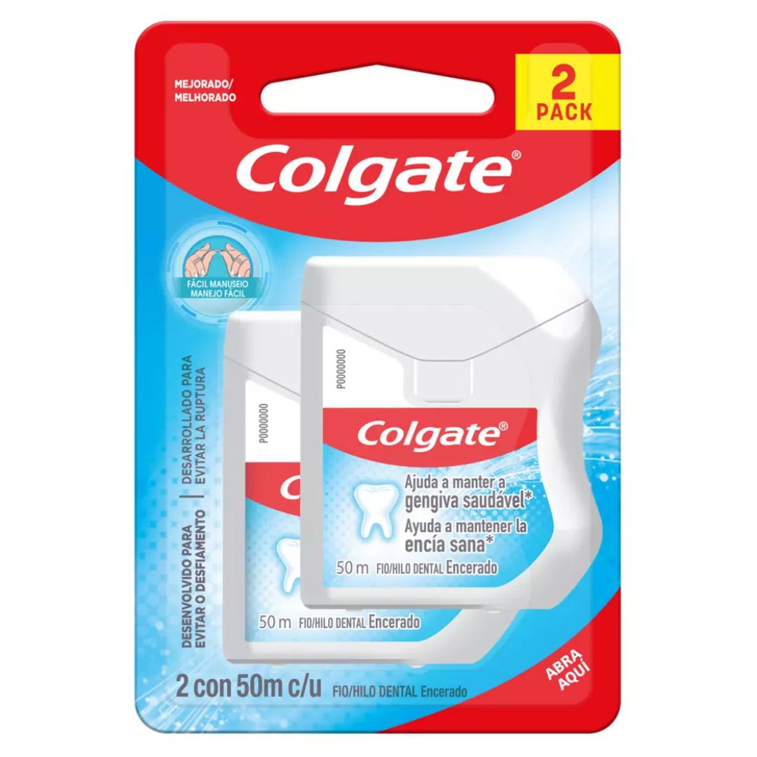 Colgate Hilo Dental 50 mts / 2 Unidades