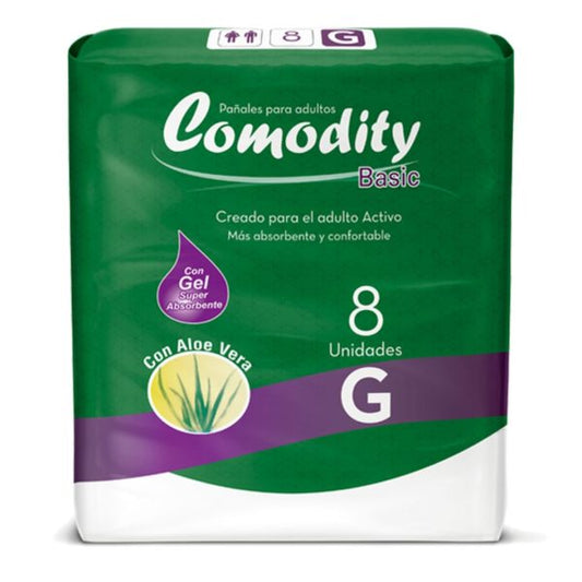 Comodity pañal G X 8 unidades