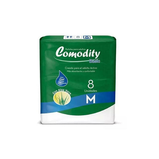 Comodity pañal M X 8 unidades