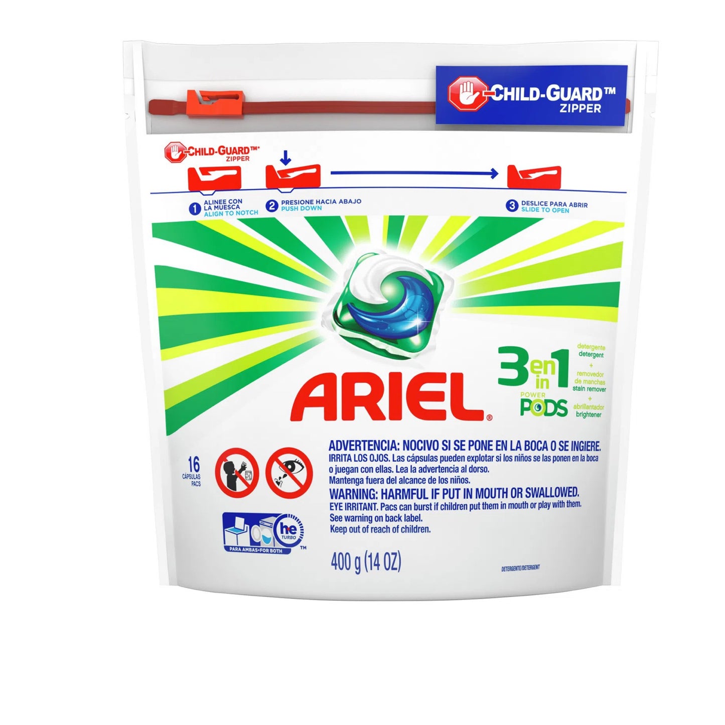 Ariel pods Detergente Cápsulas 16 Unidades