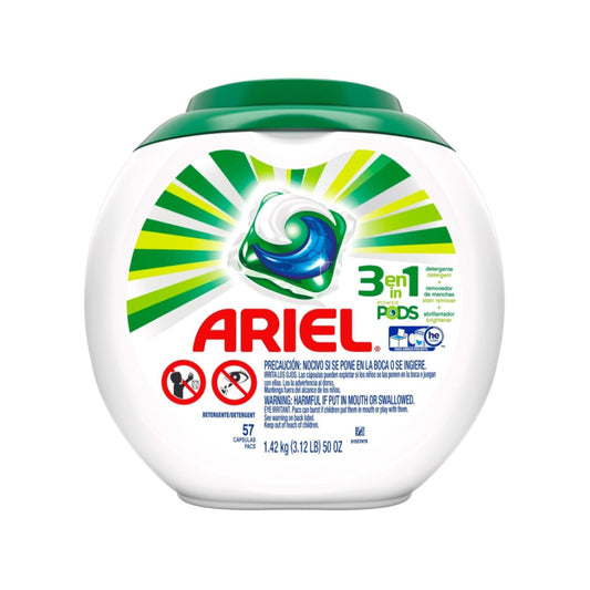 Ariel Pods Detergente Cápsulas 57 Unidades