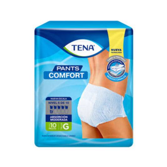 TENA Pants Comfort Talla G 10 Und / CALZÓN