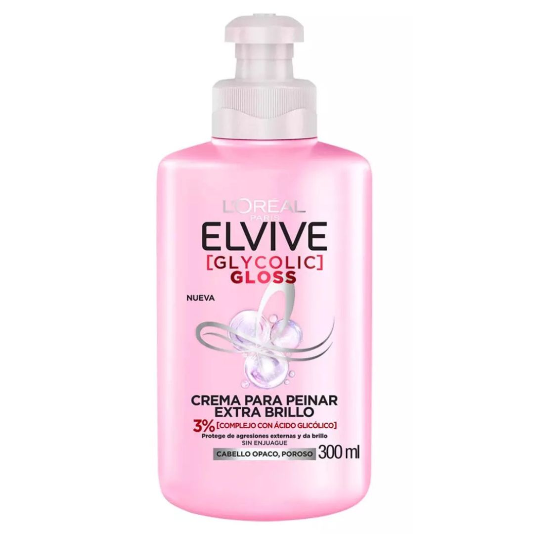 Elvive Crema de Peinar Glycolic Gloss 300 ml