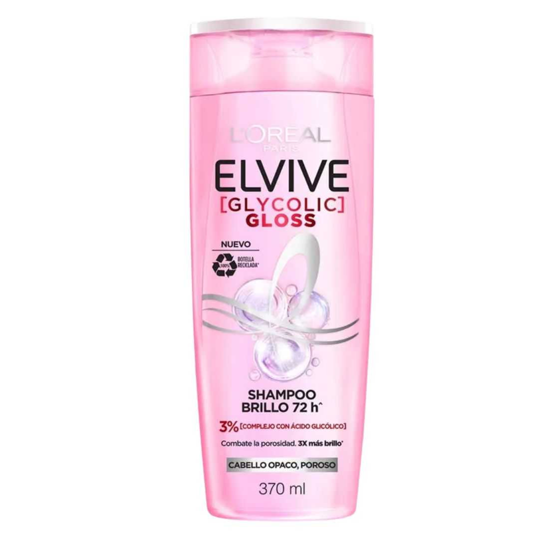 Elvive Shampoo Glycolic Gloss 370 ml