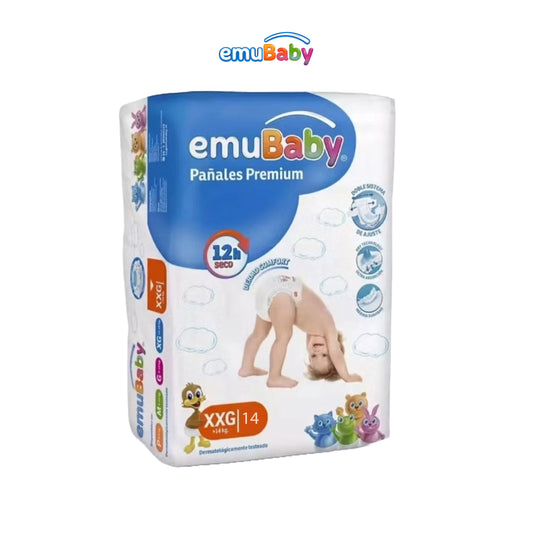 Emubaby Pañal Premium talla XXG / 14 pañales