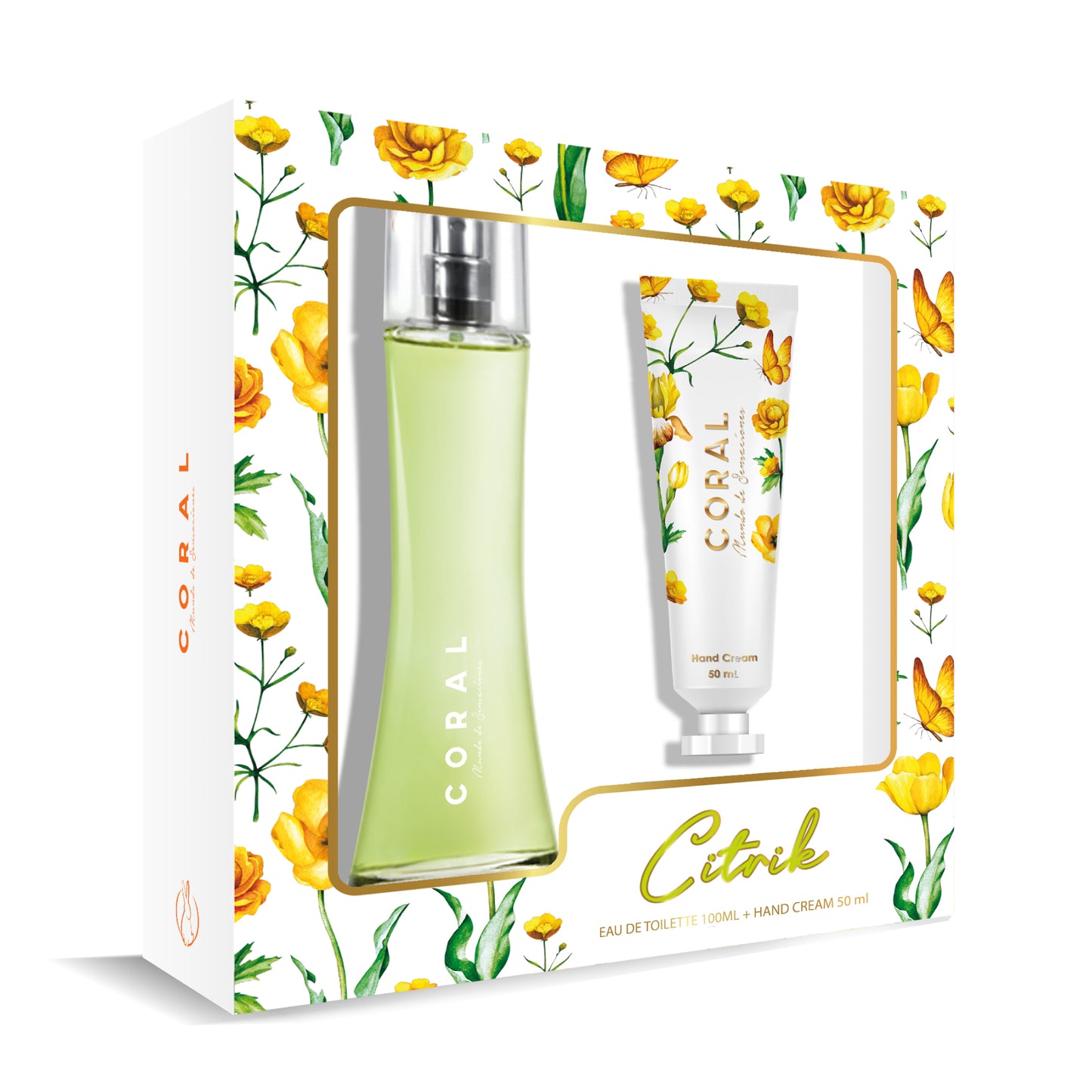 Coral Estuche Citrik Colonia 100ml + Crema de Manos 50ml