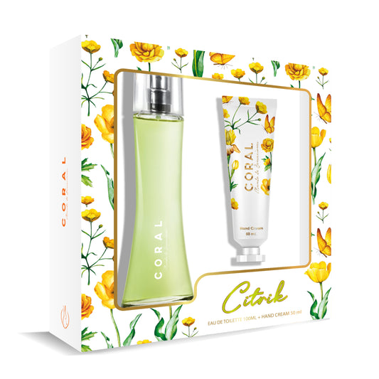 Coral Estuche Citrik Colonia 100ml + Crema de Manos 50ml