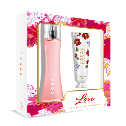 Coral Estuche Love Colonia 100ml + Crema de Manos 50ml