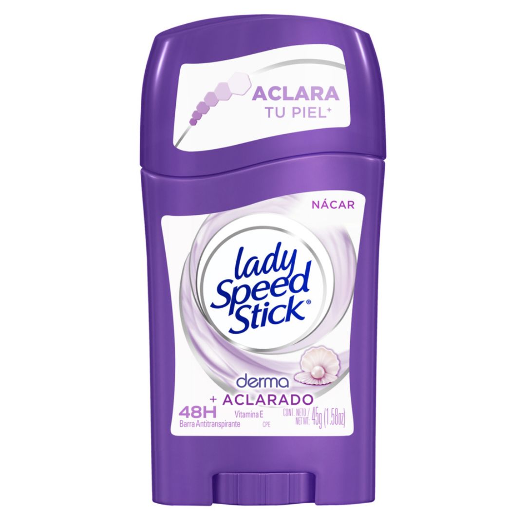 Lady Speed Stick Barra Dama Derma + Aclarado 45 grs