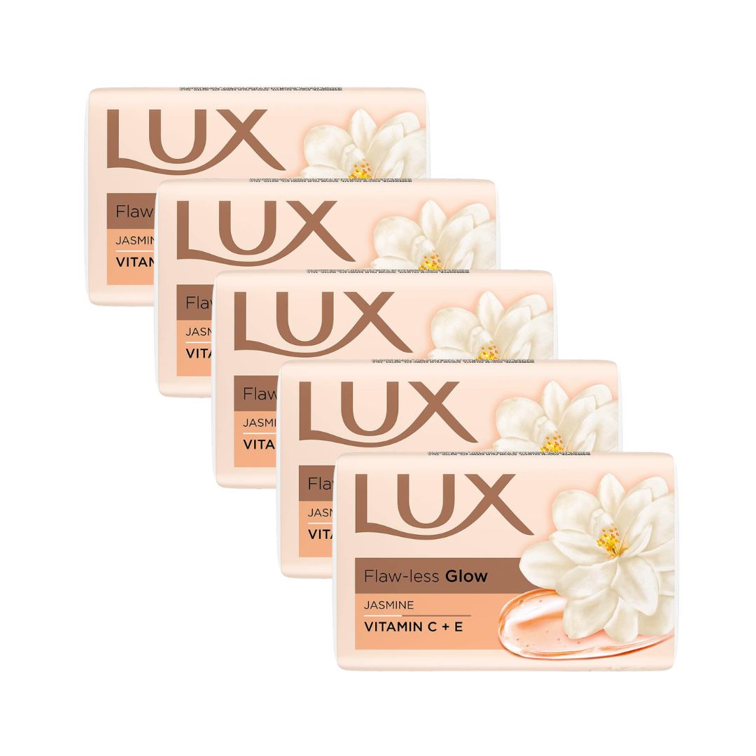 Lux Jabón Barra Flaw-less Glow Jasmine / 5 unidades x 75 grs