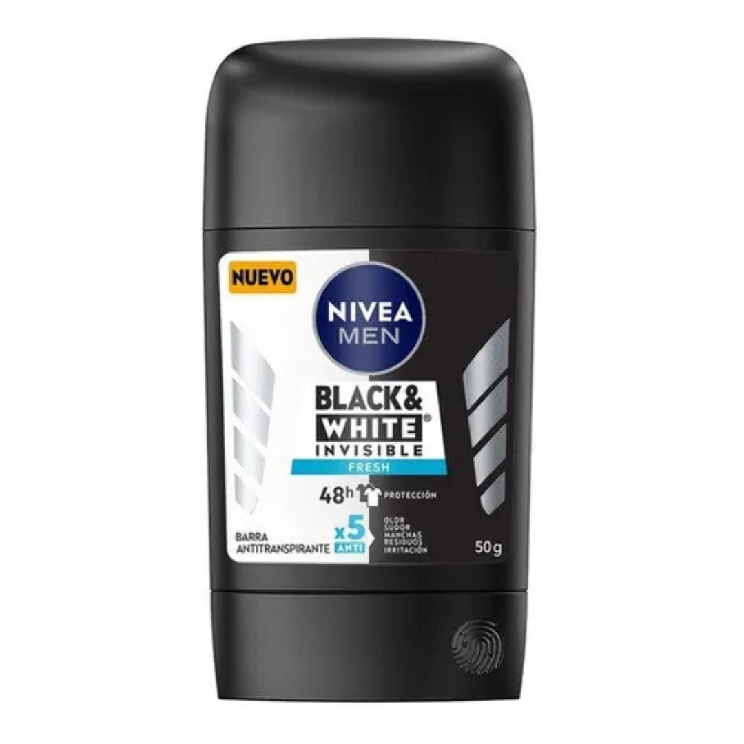 Nivea Barra Varón Black & White Fresh 54 grs