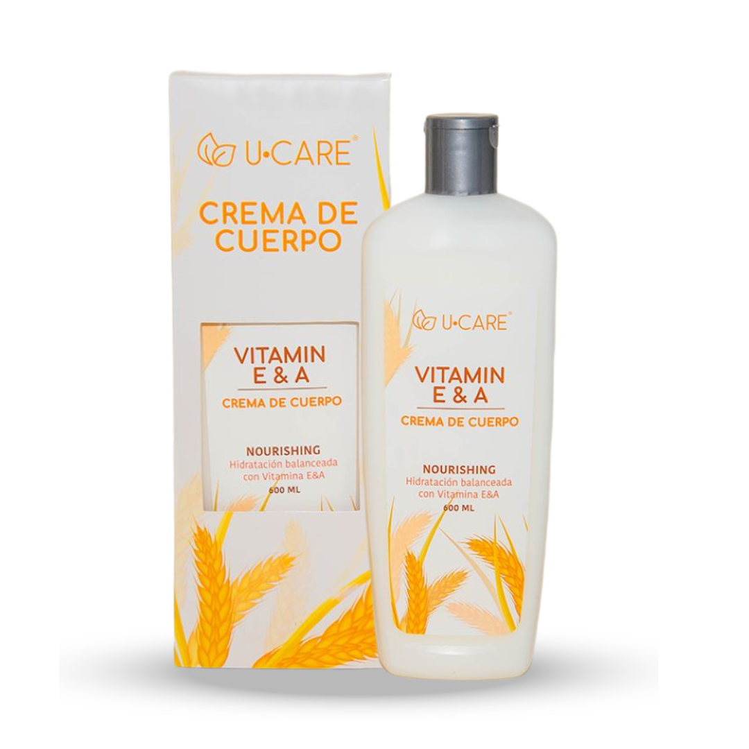 U-Care Crema Corporal Vitamin E & A 600 ml