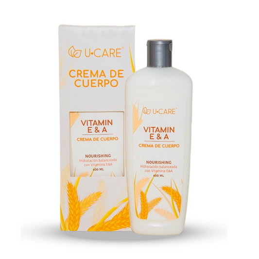 U-Care Crema Corporal Vitamin E & A 600 ml