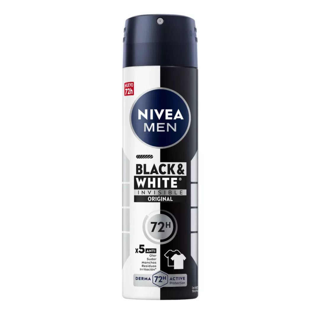 Nivea Spray Varòn Black & White Original 150 ml