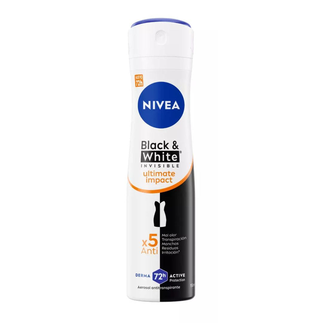 Nivea Spray Dama Black & White Ultimate Impact 150 ml