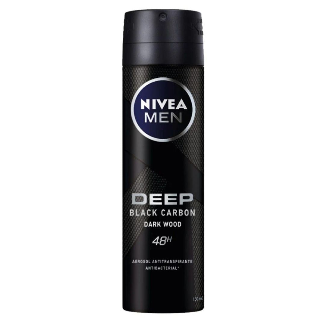 Nivea Spray Varón Deep Black Carbón 150 ml