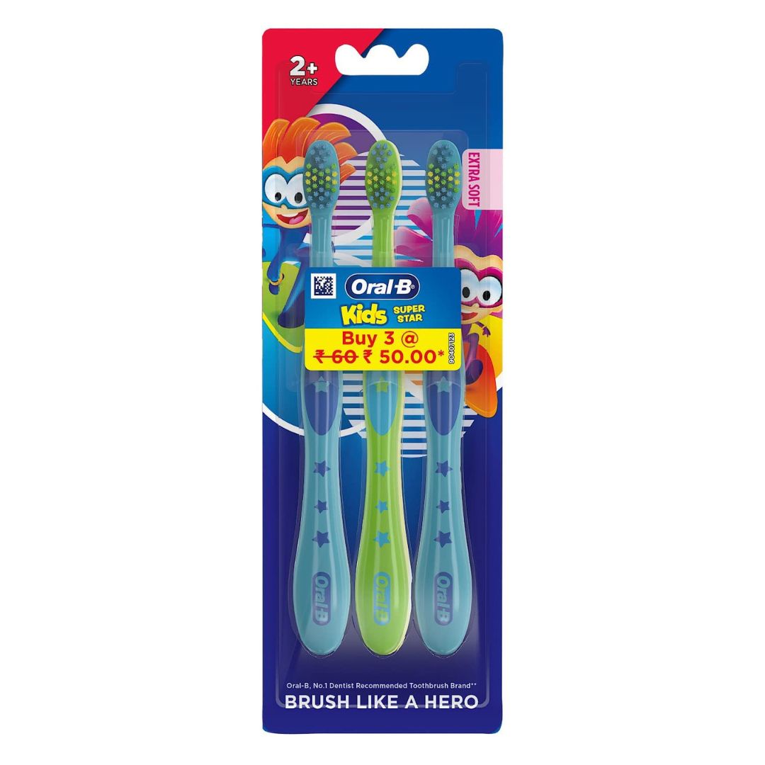 Oral B Kids Cepillo Dental Super Star / 3 unidades