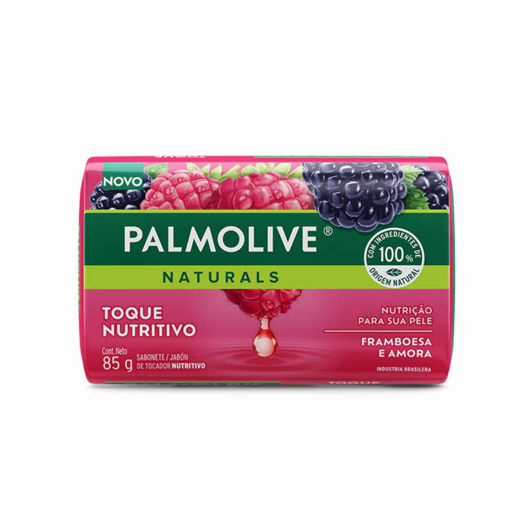 Palmolive Jabón Barra Toque Nutritivo Frambuesa 85 grs