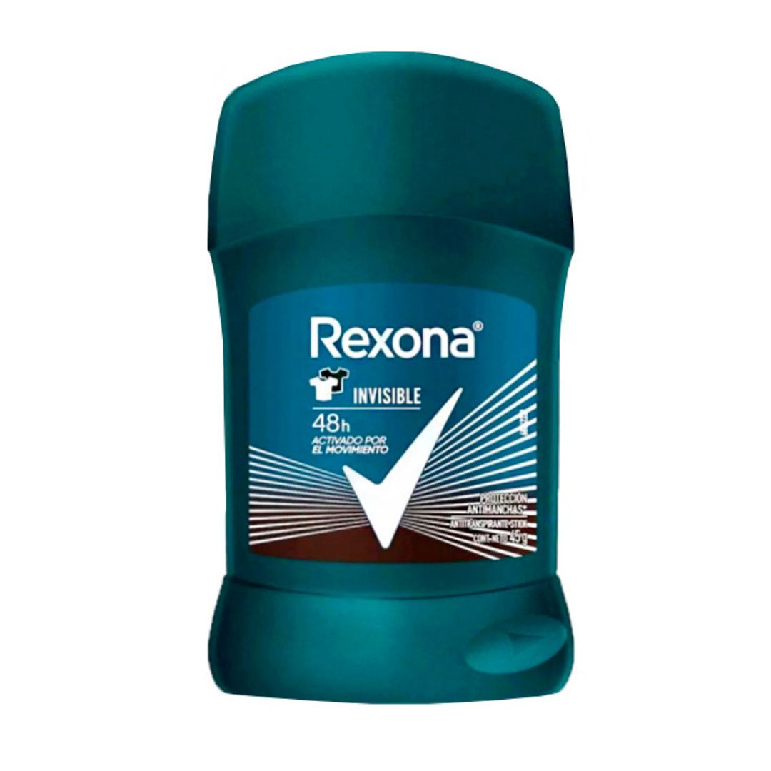 Rexona Barra Varón Invisible 50 grs