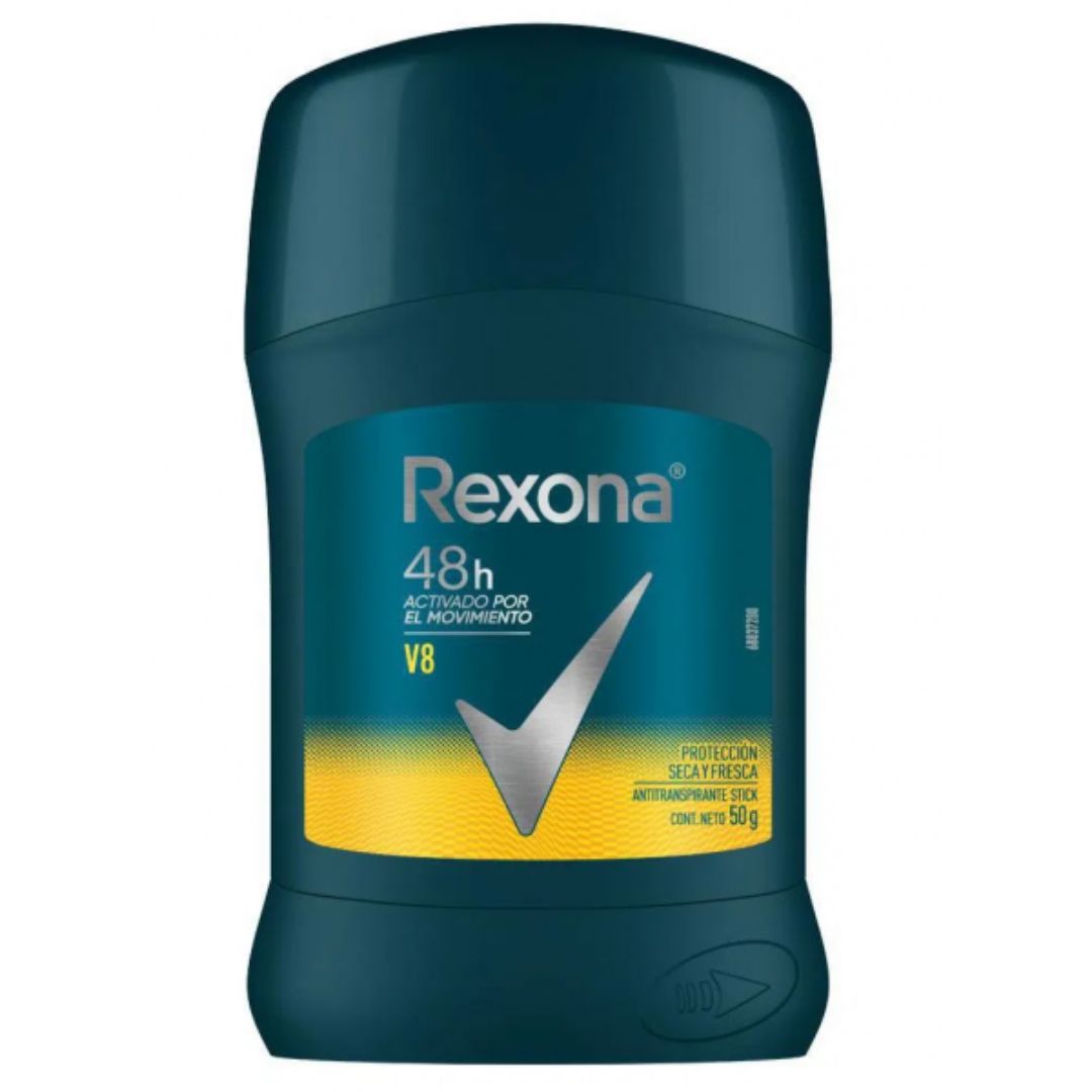Rexona Barra Varón V8 50 grs