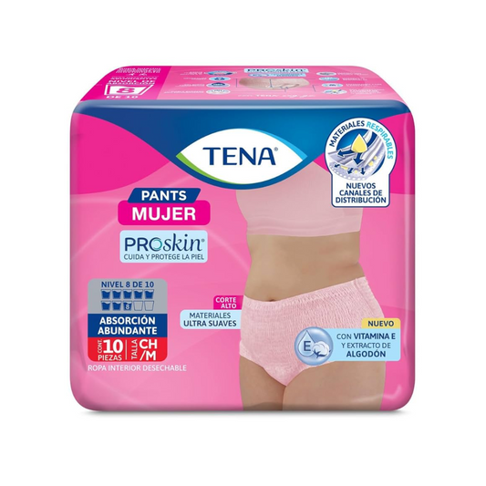 TENA Mujer Talla CH/M 10 Und / CALZÓN