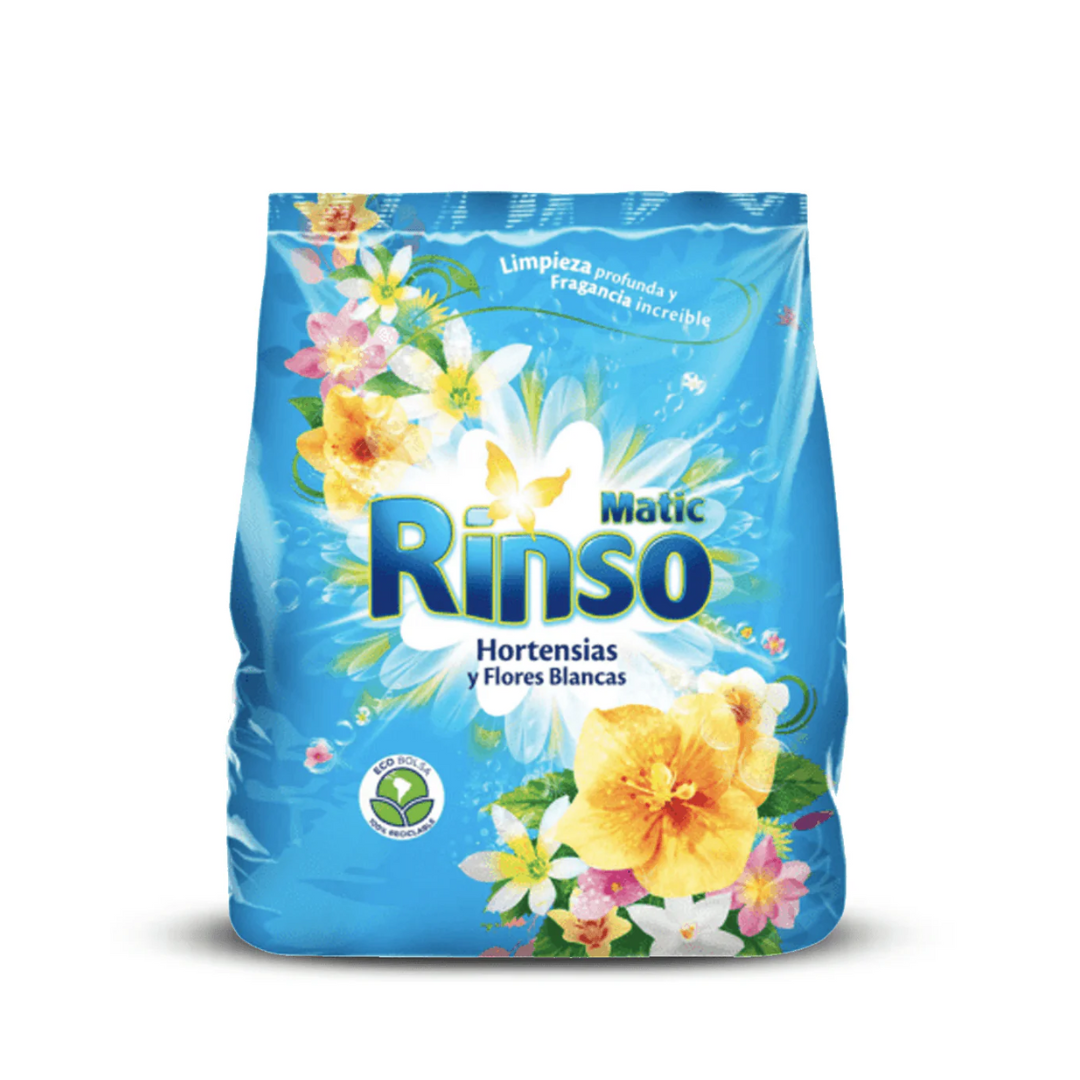 Rinso Detergente en polvo 5 en 1 Hortensias y Flores Blancas 3 kg