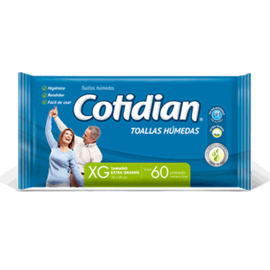 Cotidian Toalla Húmeda / 60 Unidades