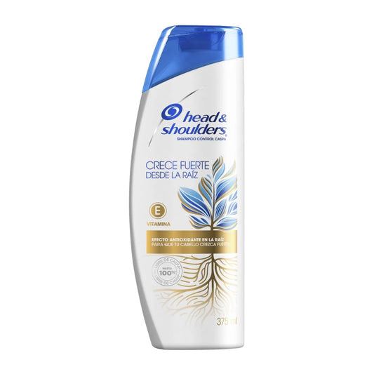 H & S Shampoo Crece Fuerte Desde la Raíz 375 ml
