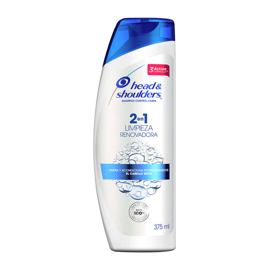 H & S Shampoo Limpieza Renovadora 2en1 375 ml