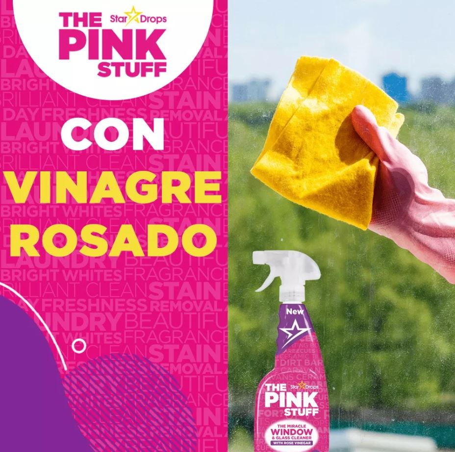 Limpiavidrios The Pink Stuff Vinagre Rosado 750 ml