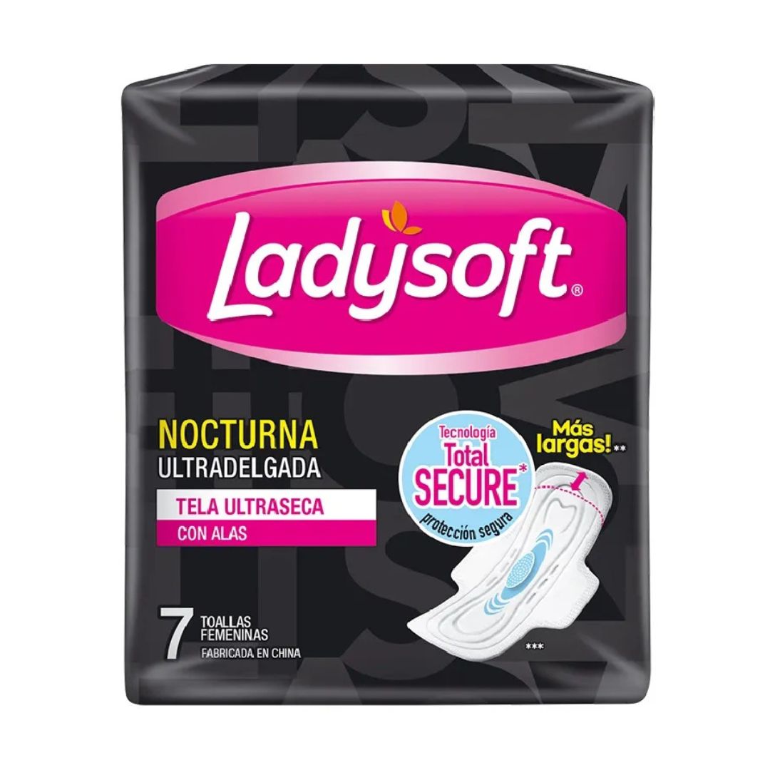 Ladysoft Toalla Higiénica Nocturna Ultradelgada 7 unidades