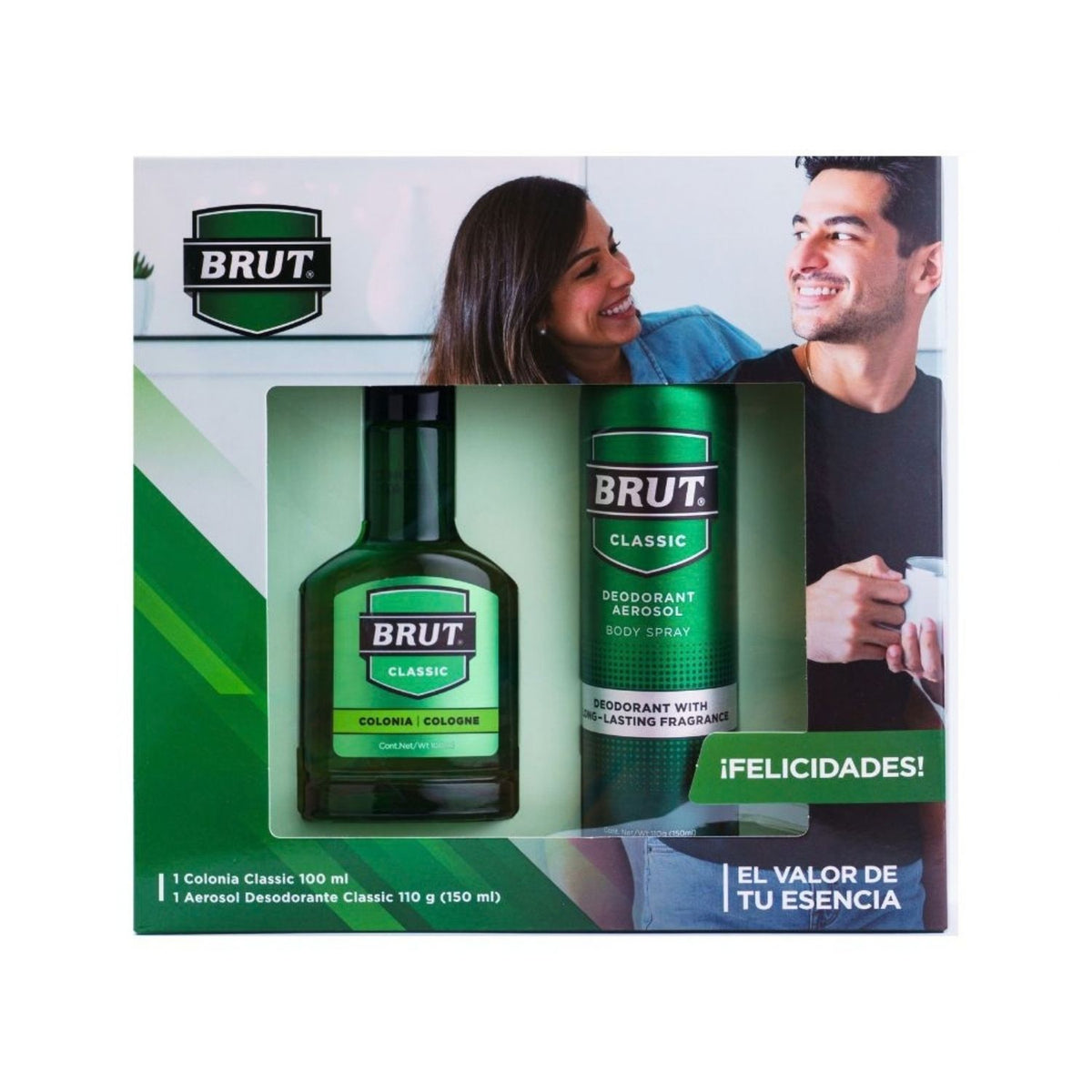 Brut Estuche Colonia Classic 100 ml + Desodorante Spray 150 ml